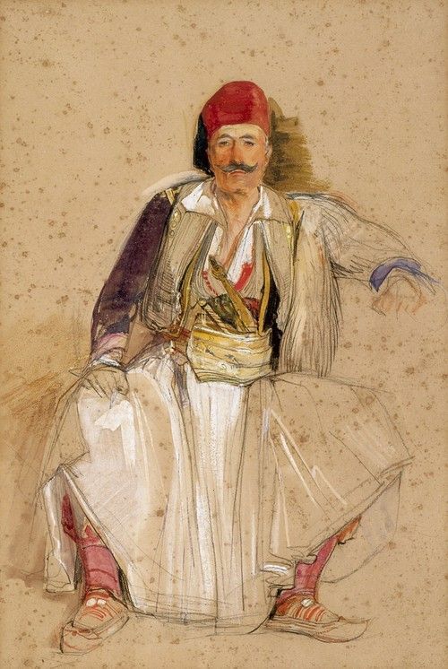 Κορφιάτης πολεμιστής καθιστός (A Corfiote Warrior, Seated)