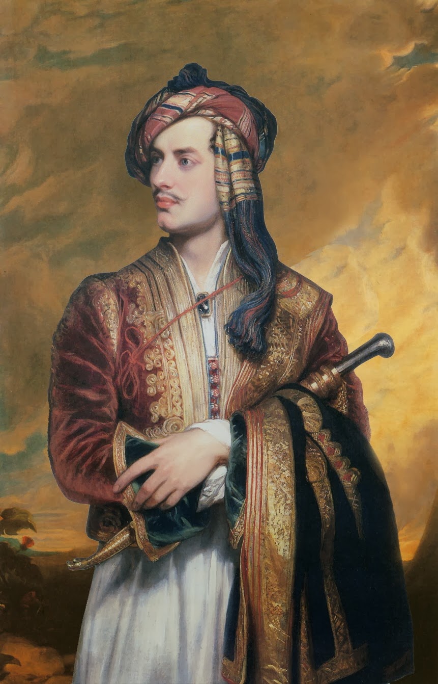 Lord Byron in an Albanian dress