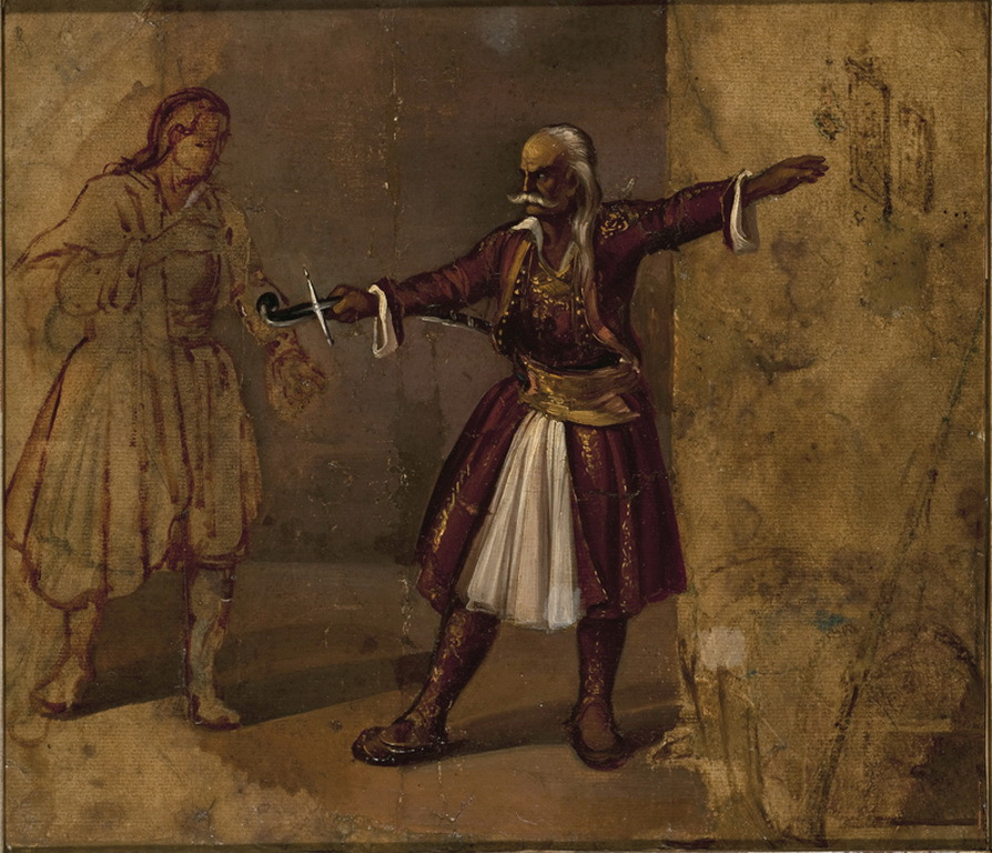 Ο Κολοκοτρώνης ορκίζει τον γιο του