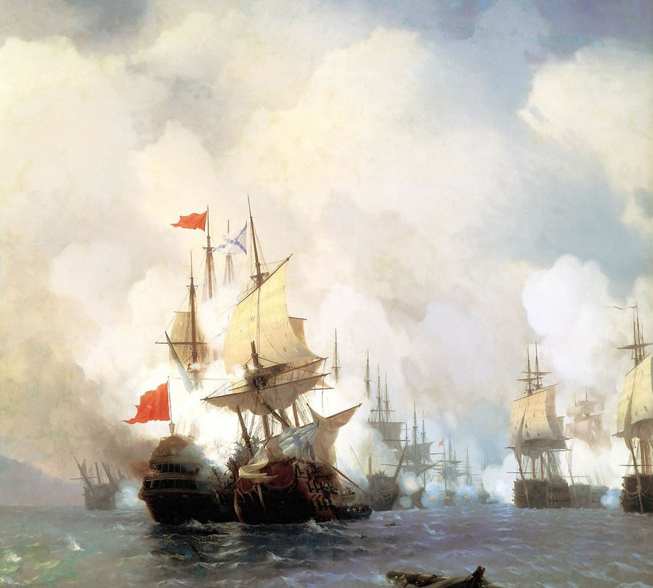 Η Μάχη της Χίου, 24 Ιουνίου 1770